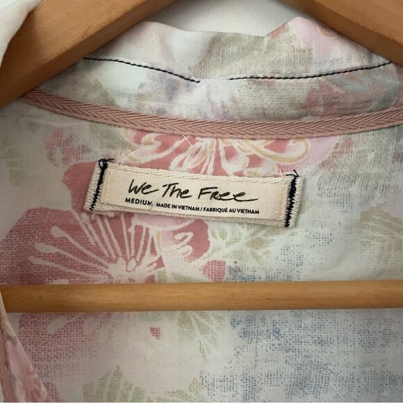 NWT Free People We The Free  Share Good Vibes Button Down, Sz Small - Picture 11 of 15